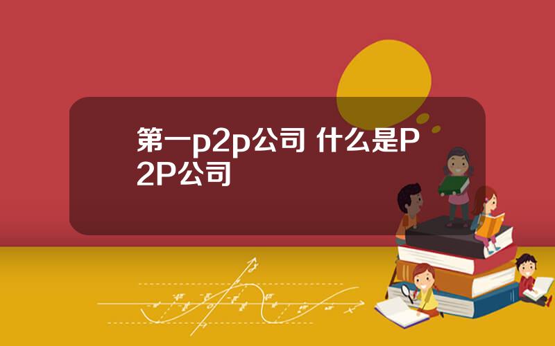 第一p2p公司 什么是P2P公司